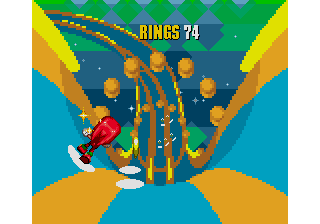 Knuckles in Special Stage
