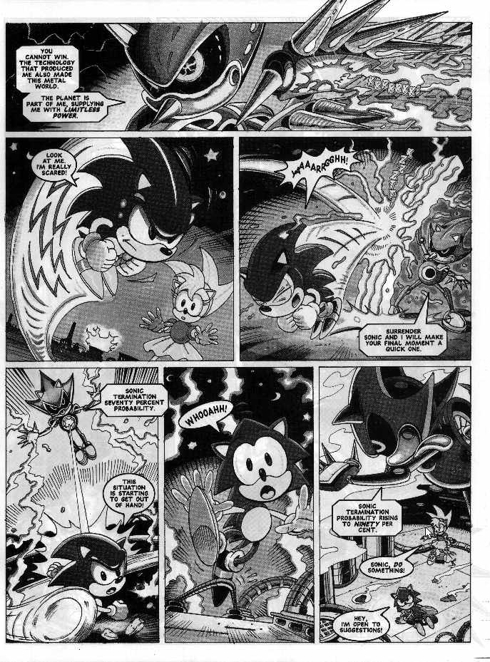 This panel from a 1996 Sonic Comic (Fleetway). : r/agedlikewine