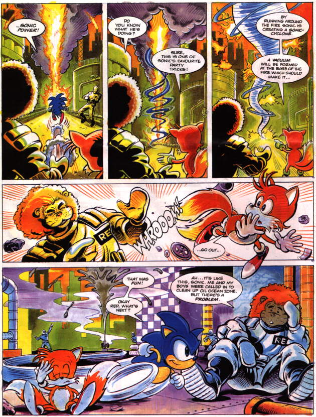 This panel from a 1996 Sonic Comic (Fleetway). : r/agedlikewine