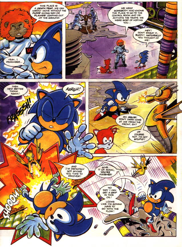 This panel from a 1996 Sonic Comic (Fleetway). : r/agedlikewine