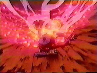 Metal sinking into the lava